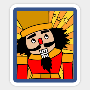 Nutcracker Figures Walnuts Sticker